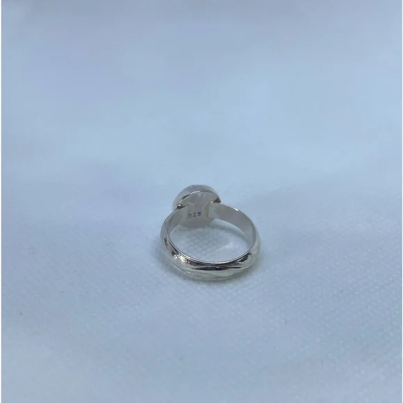 4Ct Larimar Ring Handmade - Picture 4 of 5